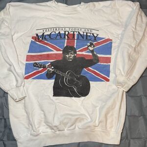 PAUL McCARTNEY WORLD TOUR Beatles CONCERT Sweatshirt Medium READ RARE